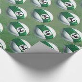 Gedetailleerd 14-balpatroon cadeaupapier (Hoek)