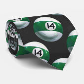 Gedetailleerd 14-balpatroon stropdas (Opgerold)