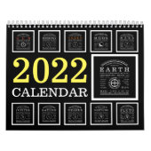 Gedetailleerd astronomisch symbool kalender (Hoes)