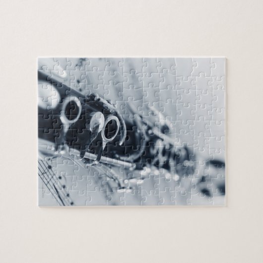 Gedetailleerd Clarinet Legpuzzel (Horizontaal)
