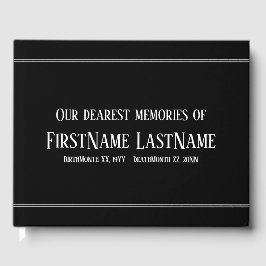 Gedetailleerd, eenvoudig sympathieboek gastenboek