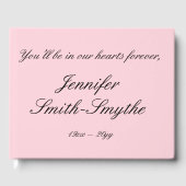 Gedetailleerd en elegant condoleanceboek gastenboek (Voorkant)