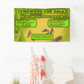 Gedetailleerd Firewood aanpassen voor verkoopactiv Spandoek (Insitu)