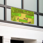 Gedetailleerd Firewood aanpassen voor verkoopactiv Spandoek (Buitenkant Gebouw)