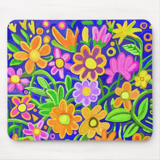 Gedetailleerd Floral design Muismat (Voorkant)