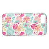 Gedetailleerd Floral Pattern iPhone 7 Hoesje (Achterkant (Horizontaal))