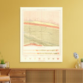 Gedetailleerd Geologisch Datablad XII Canvas Afdruk (Insitu (Woonkamer))