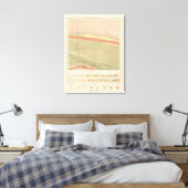 Gedetailleerd Geologisch Datablad XII Canvas Afdruk (Insitu (Slaapkamer))