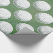 Gedetailleerd Golfbalpatroon Cadeaupapier (Hoek)