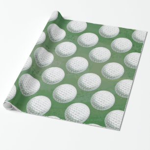 Gedetailleerd Golfbalpatroon Cadeaupapier