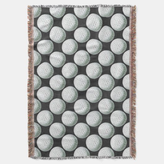 Gedetailleerd Golfbalpatroon Deken (Voorkant Verticaal)