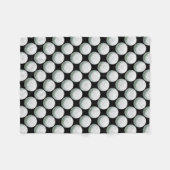 Gedetailleerd Golfbalpatroon Fleece Deken (Voorkant (Horizontaal))