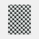 Gedetailleerd Golfbalpatroon Fleece Deken (Voorkant)