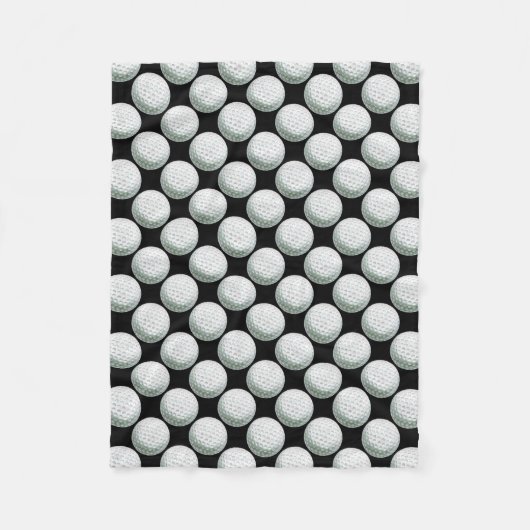 Gedetailleerd Golfbalpatroon Fleece Deken (Voorkant)