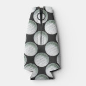 Gedetailleerd Golfbalpatroon Flesjeskoeler (Achterkant)