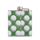 Gedetailleerd Golfbalpatroon Heupfles (Achterkant)