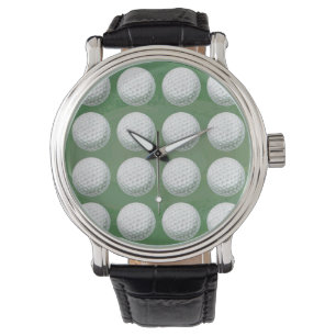 Gedetailleerd Golfbalpatroon Horloge