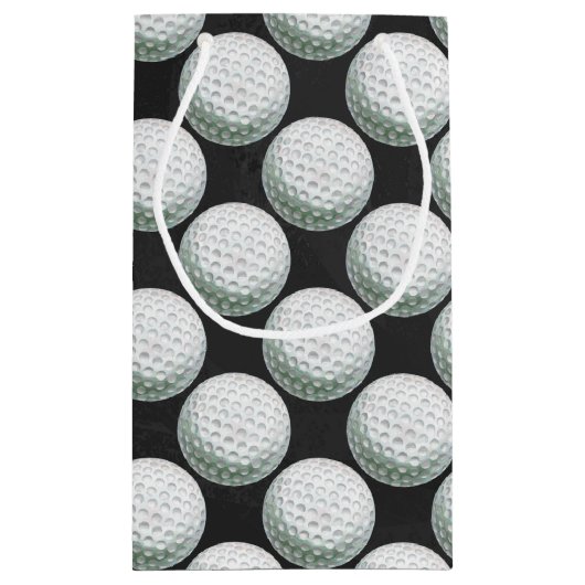 Gedetailleerd Golfbalpatroon Klein Cadeauzakje (Achterkant)