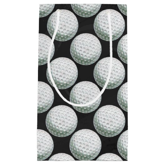 Gedetailleerd Golfbalpatroon Klein Cadeauzakje (Voorkant)
