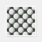 Gedetailleerd Golfbalpatroon Servetten (Voorkant)