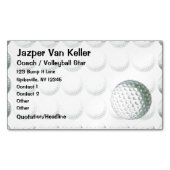 Gedetailleerd Golfbalpatroon Visitekaartje Magneet (Voorkant)