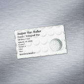 Gedetailleerd Golfbalpatroon Visitekaartje Magneet (Voorbeeld)