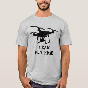 Gedetailleerd grafisch team voor de telefoon t-shirt