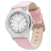 Gedetailleerd horlogegezicht in verschillende kleu