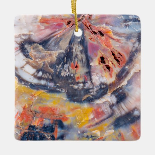 Gedetailleerd hout, Arizona Keramisch Ornament (Voorkant)