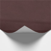 Gedetailleerd Kraft Paper Texture Deep Burgundy Cadeaupapier (Hoek)