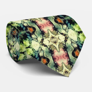 Gedetailleerd multicolored patroon stropdas