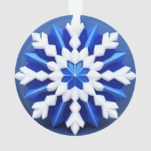 Gedetailleerd ontwerp van de witte sneeuwvlok ornament (achterkant)