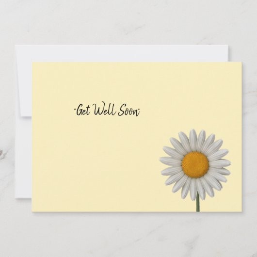 Gedetailleerd ontwerp van White Daisy Botanical Ar Feestdagenkaart (Voorkant)