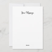 Gedetailleerd ontwerp van White Daisy Botanical Ar Feestdagenkaart (Achterkant)