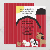 Gedetailleerd over de uitnodigingen tot het Boerde (Voorkant / Achterkant)