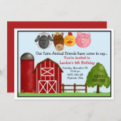 Gedetailleerd over de uitnodigingen tot het Boerde (Voorkant / Achterkant)