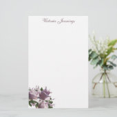 Gedetailleerd Roos van Floral Briefpapier (Staand voorkant)