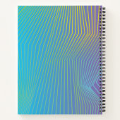 Gedetailleerd roze ombre patroonpapier notitieboek (Achterkant)