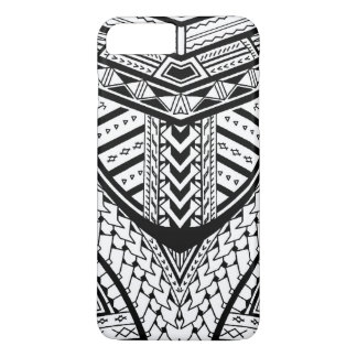 Gedetailleerd Samoan tribal tattoo patroon iPhone 8/7 Plus Hoesje