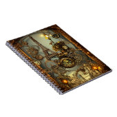 Gedetailleerd Steampunk Fantasy notitieboek (Rechterzijde)