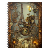 Gedetailleerd Steampunk Fantasy notitieboek (Voorkant)