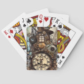 Gedetailleerd Steampunk Fantasy Paris Pokerkaarten (Achterkant)
