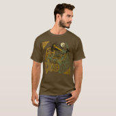 Gedetailleerd Steampunk-ontwerp van de look T-shirt (Voorkant volledig)