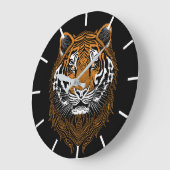 Gedetailleerd tijgerveld grote klok (Hoek)