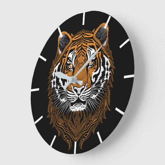 Gedetailleerd tijgerveld grote klok (Hoek)