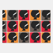 Gedetailleerd vrouwensilhouette inpakpapier vel (Voorkant)