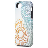 Gedetailleerde abstracte zonsopgang Case-Mate iPhone case (Achterkant Links)