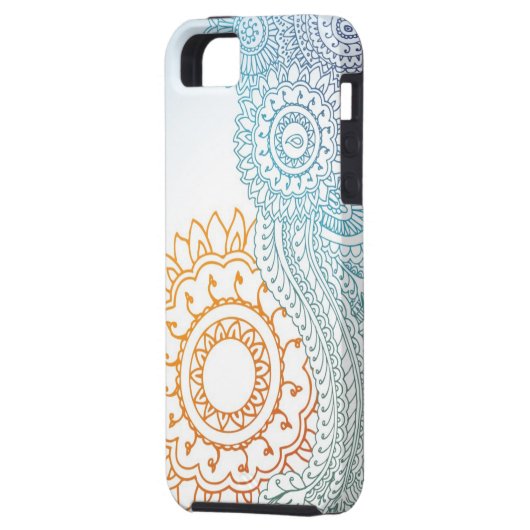 Gedetailleerde abstracte zonsopgang Case-Mate iPhone case (Achterkant Links)