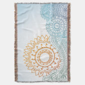 Gedetailleerde abstracte zonsopgang deken (Voorkant Verticaal)