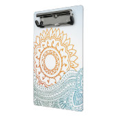 Gedetailleerde abstracte zonsopgang mini klembord (Angled2)